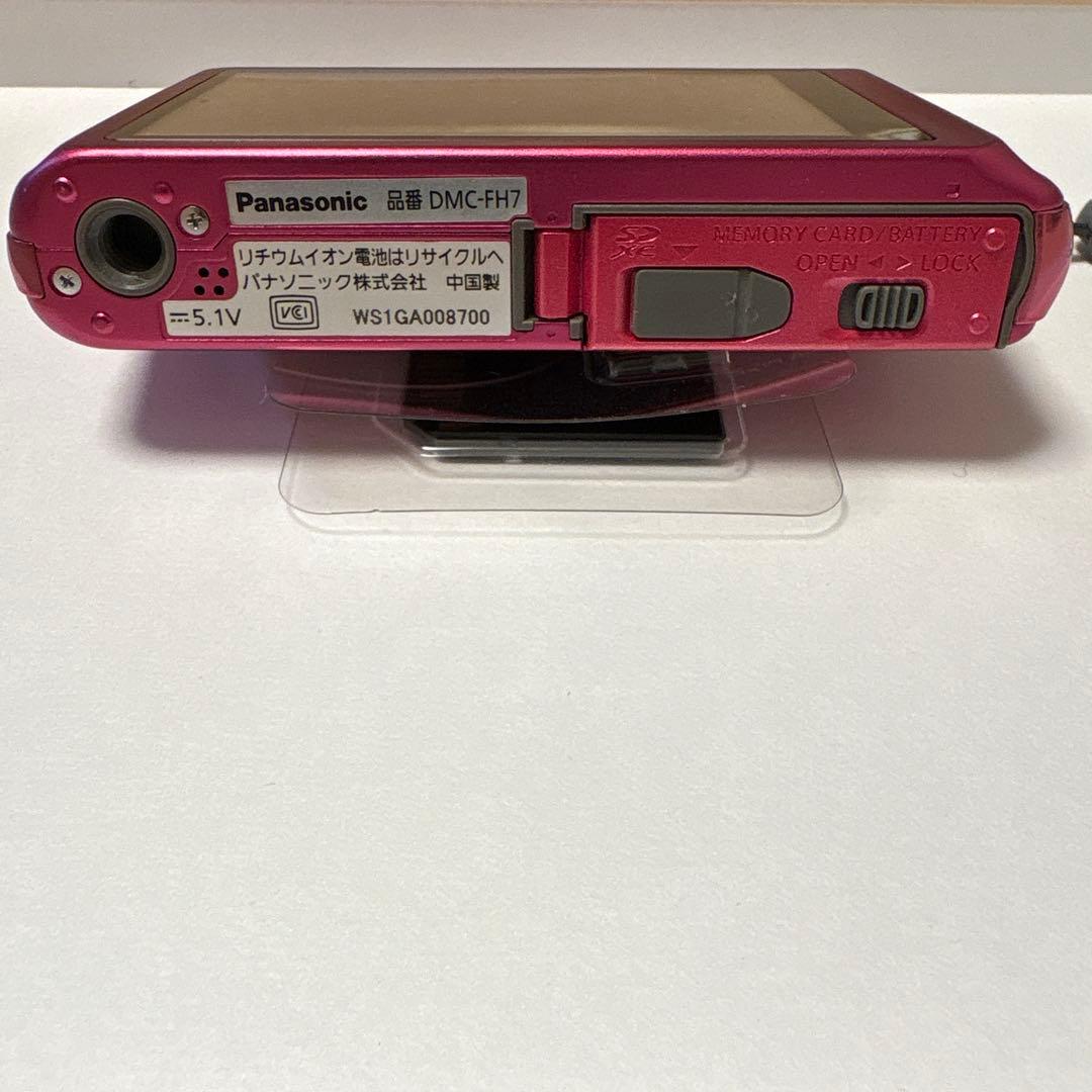 【動作確認済】パナソニック DMC-FH7-P デジタルカメラ パッションピンク