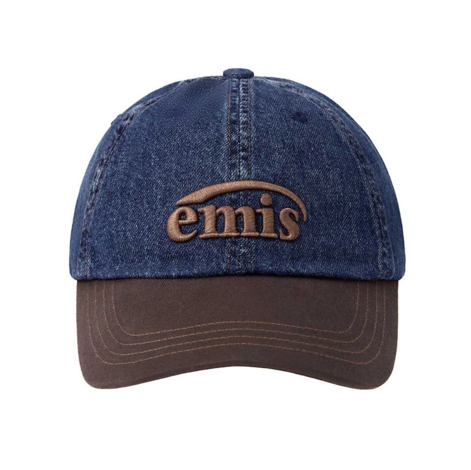 emis キャップ ウォッシュドデニム 韓国限定 エミス