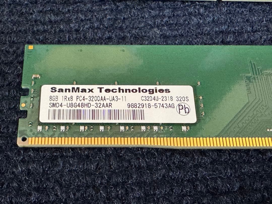 し*る様 サンマックス　SANMAX DDR4 3200 8GB 2枚組 合計1