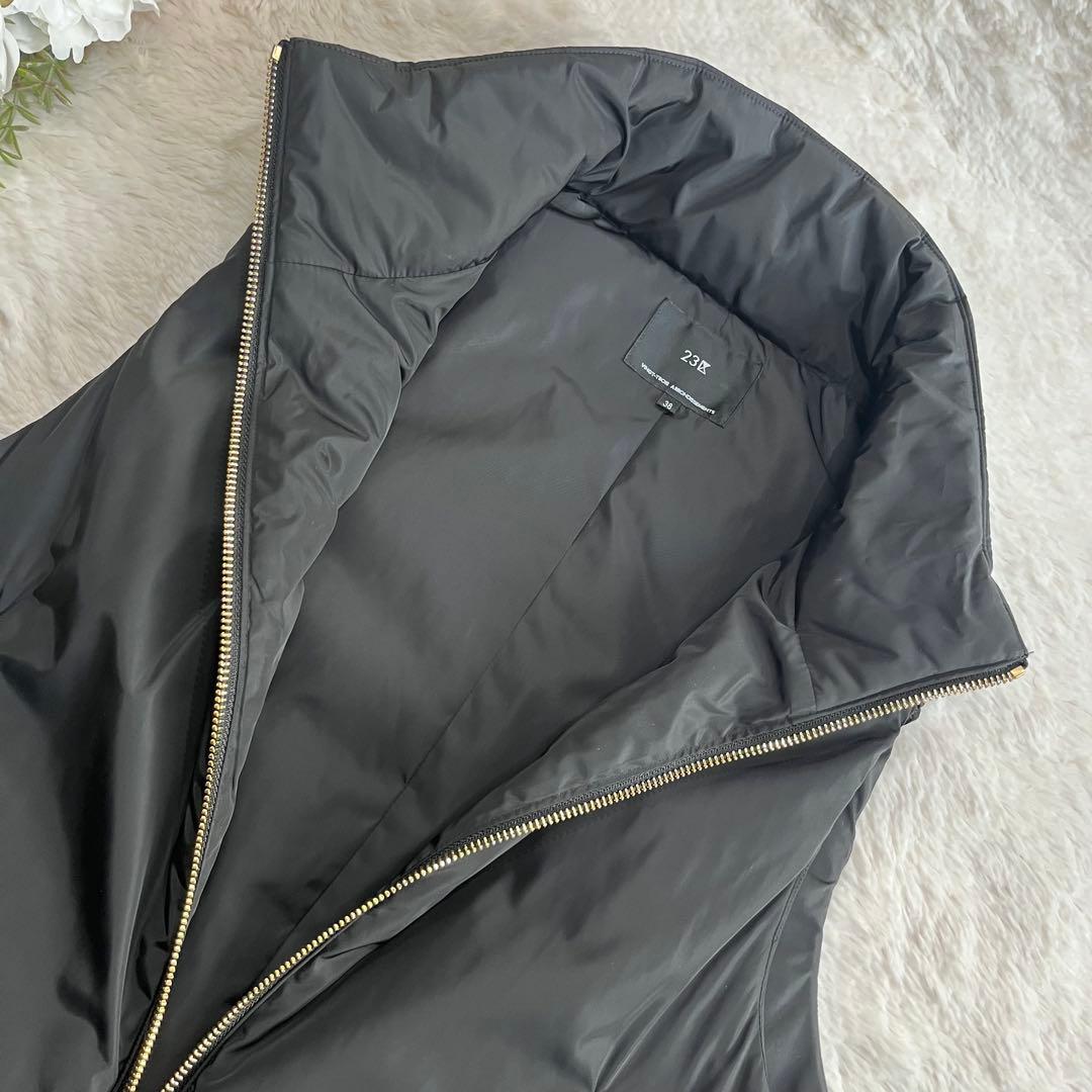 24AW 美品✨23区【撥水加工/洗える】中綿 ショートパディング ベスト 38
