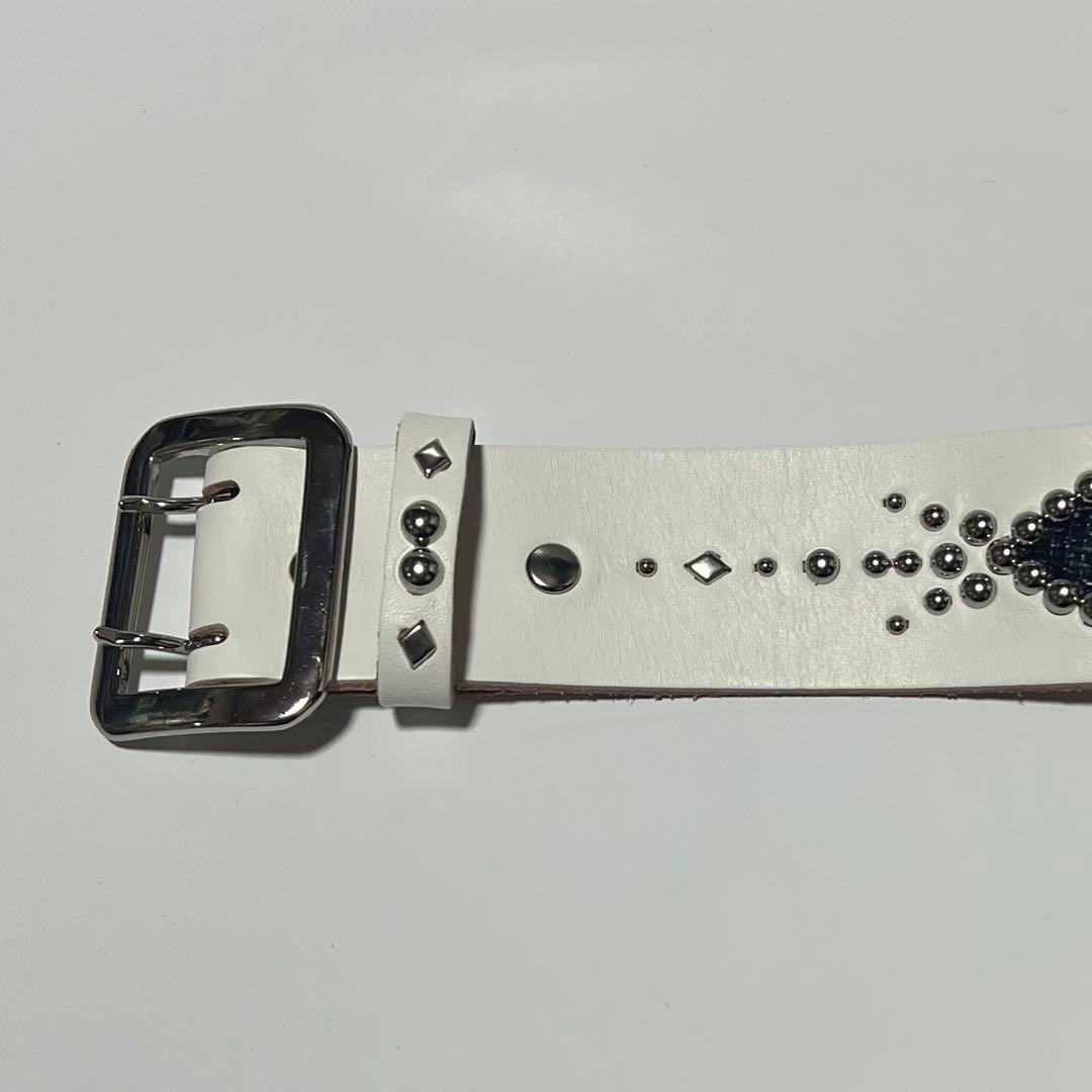 jana ウルフズヘッドタイプ スタッズベルト 32インチ