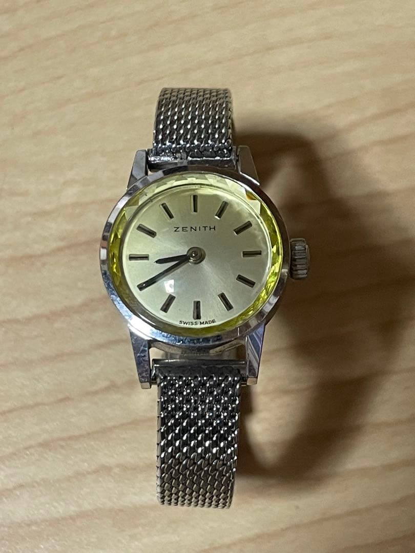 ZENITH 手巻き時計 イエロー文字盤