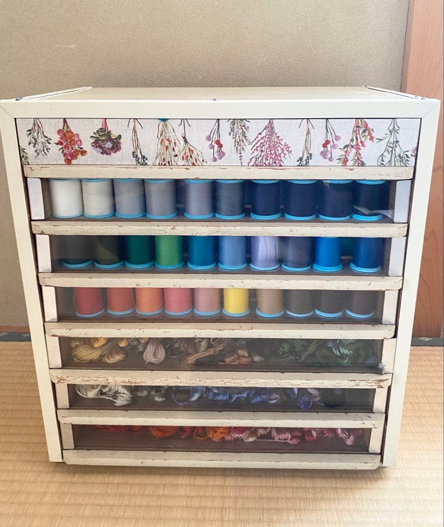 糸ケース　糸収納　古道具　アンティーク　昭和レトロ