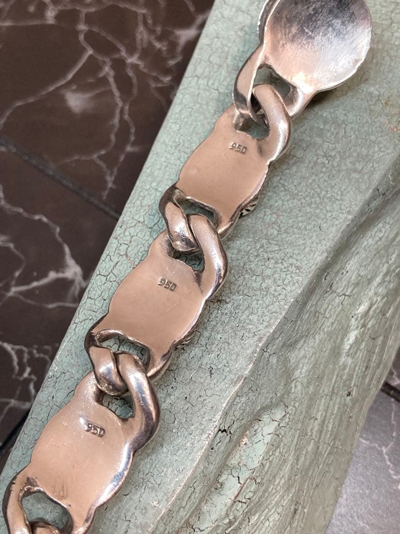 [53] Silver950 / クロウ 爪モチーフ ブレスレット ヴィンテージ