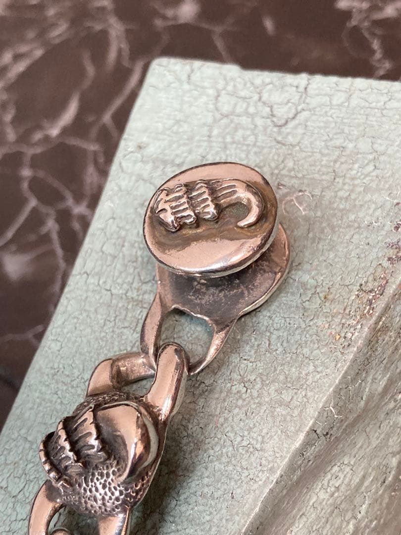 [53] Silver950 / クロウ 爪モチーフ ブレスレット ヴィンテージ