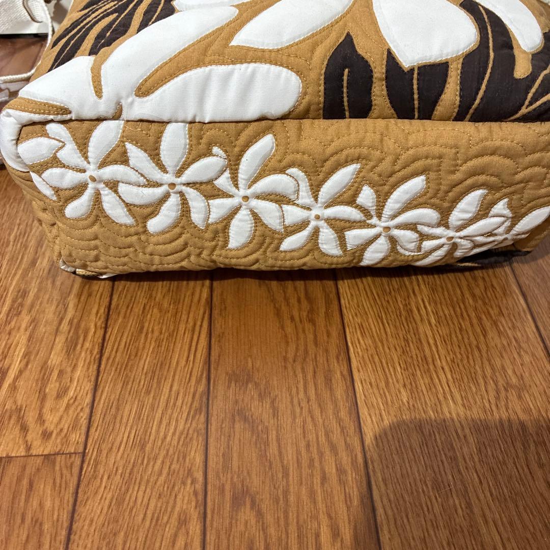 ハワイアン　ミシンキルト　トートバッグ