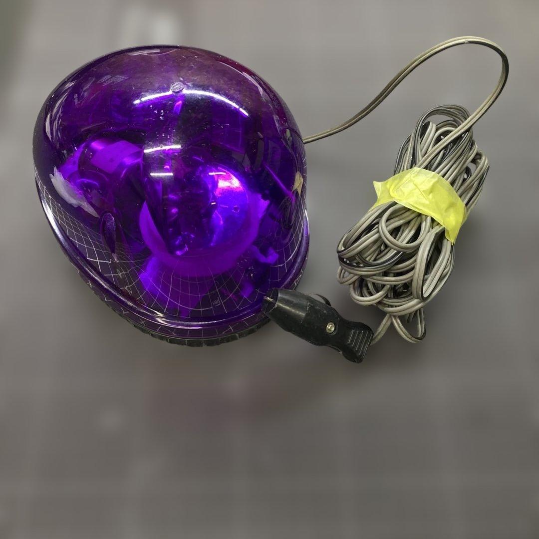 パトライト KW-12停止表示灯 紫　パトランプ　フラッシュボール　絶版　旧車