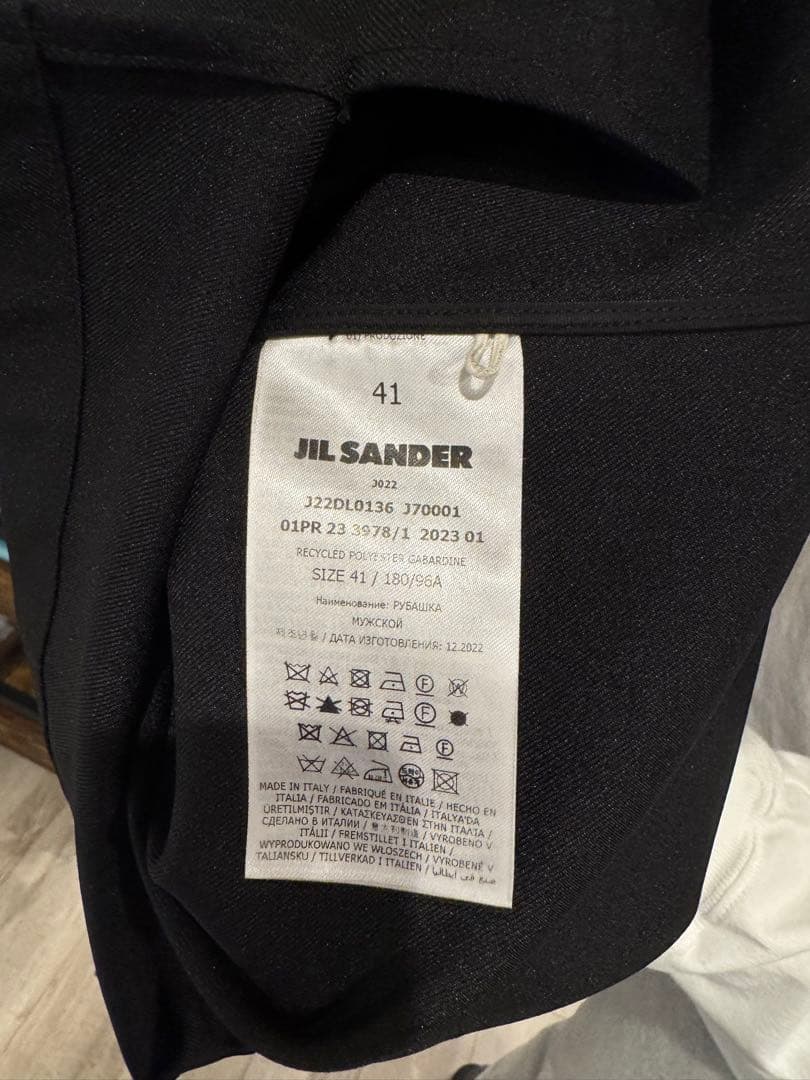 JIL SANDER ブラック ジャケット