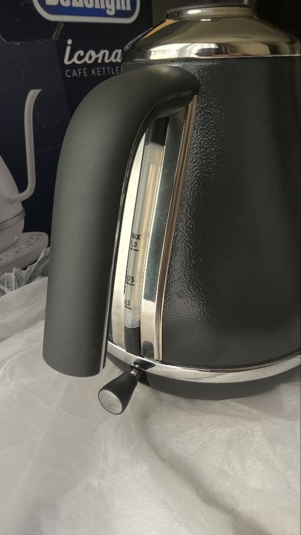 良品　DeLonghi Icona Cafe Kettle ブラック 1.0L