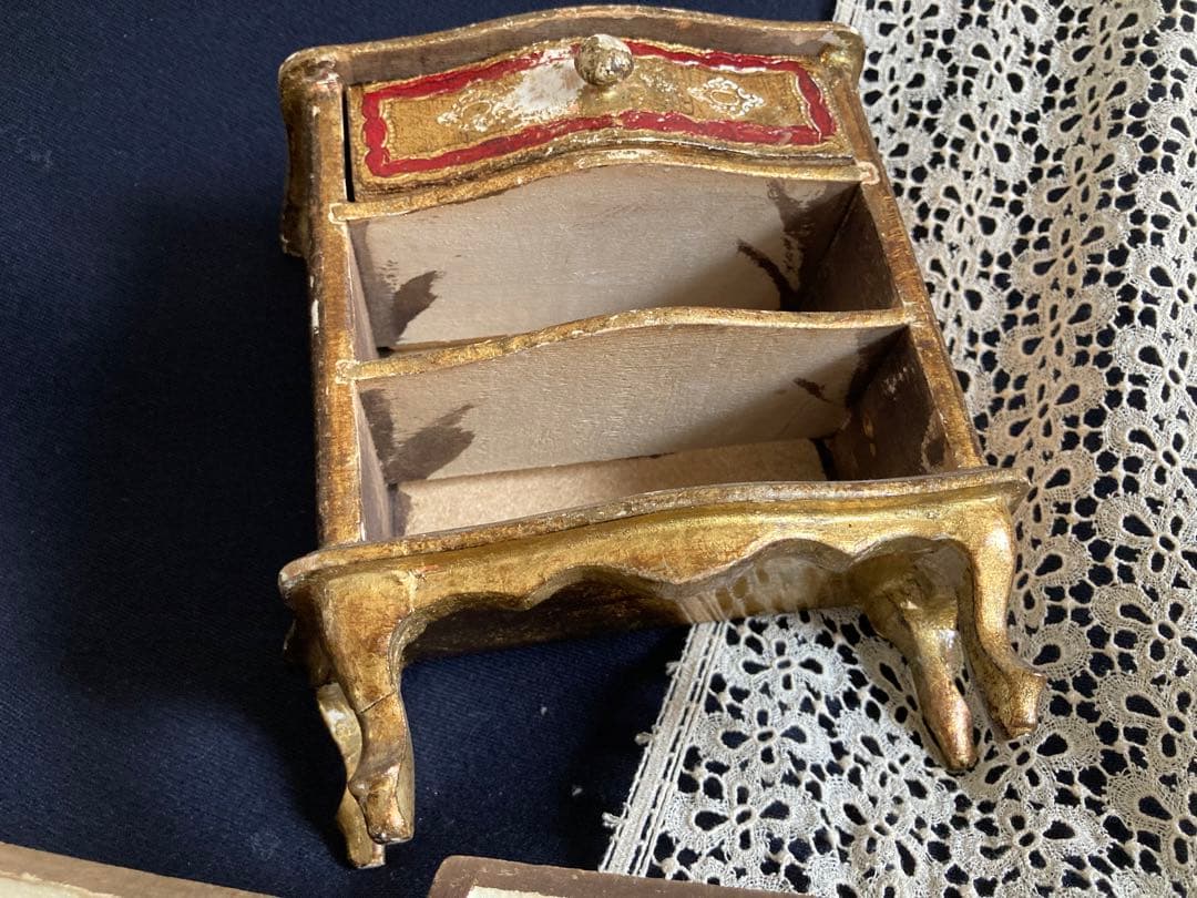 フランスアンティーク 猫脚 ミニチェスト