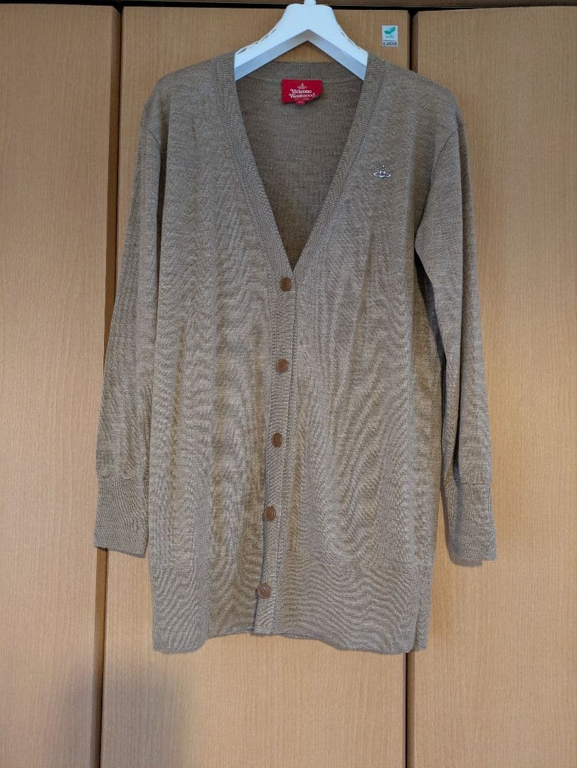 ヴィヴィアン・ウエストウッド 長袖 Vネック ロングカーディガン