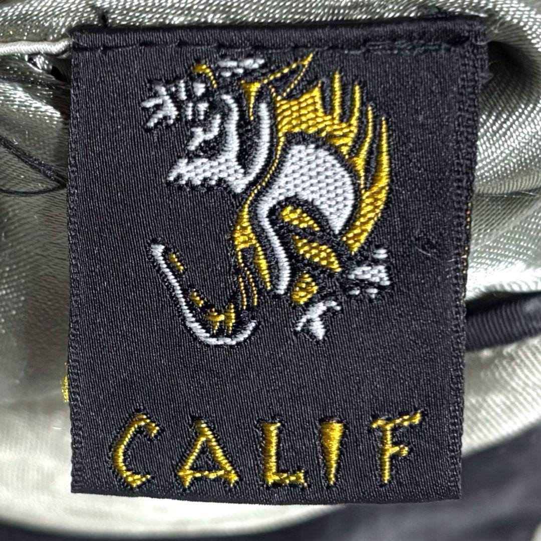 希少 CALIF スカジャン リバーシブル 龍 刺繍 和柄 ドラゴン サテン