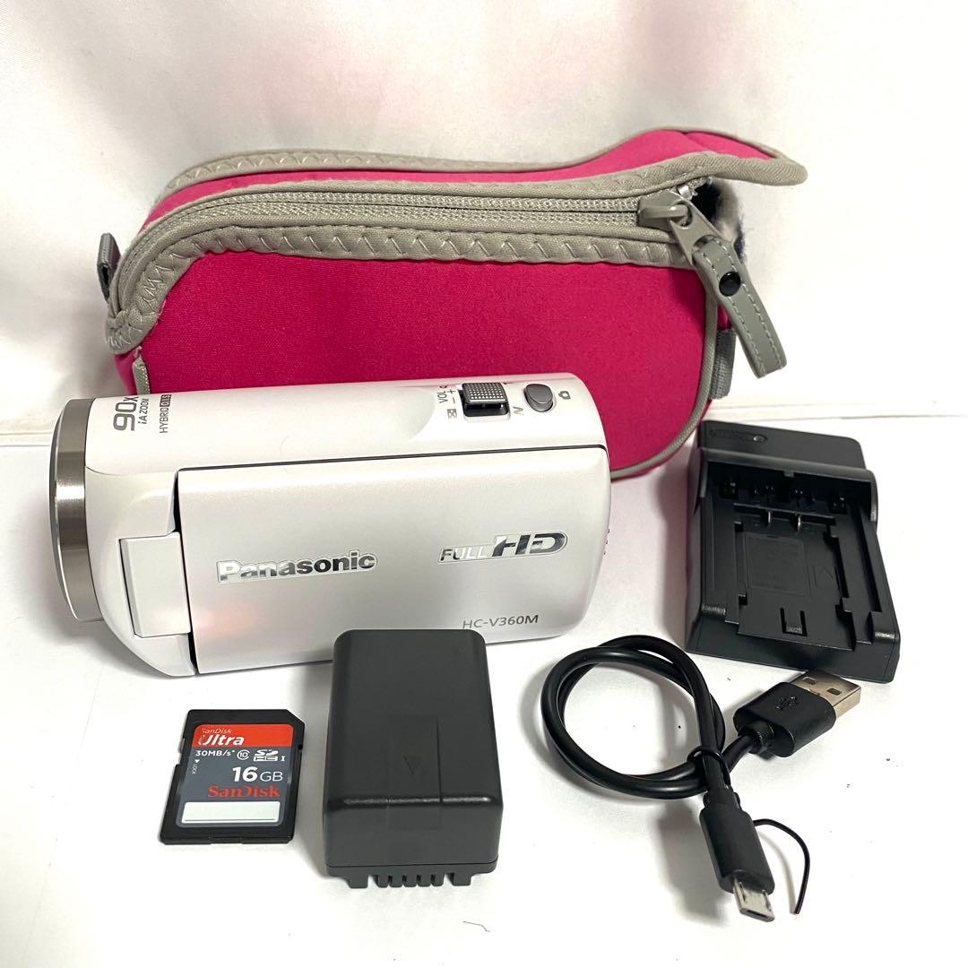 Panasonic HC-V360M ビデオカメラ SDカード付き