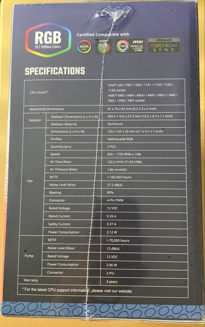 【新品・未使用】 Cooler Master MasterLiquid 360L