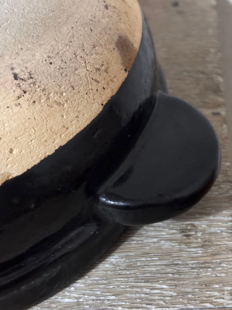 長谷園　かまどさん　3合炊き　黒色 土鍋