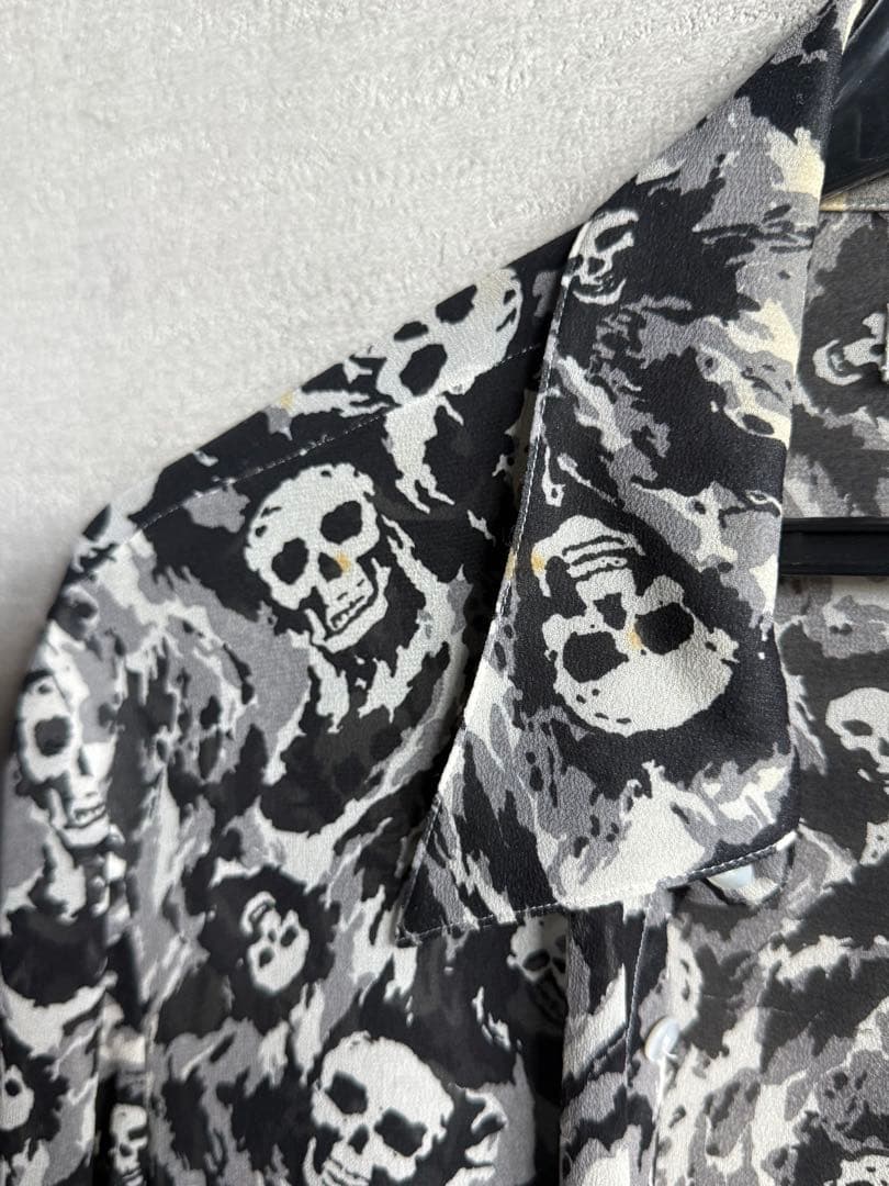 ナンバーナイン number nine スカル シルクシャツ