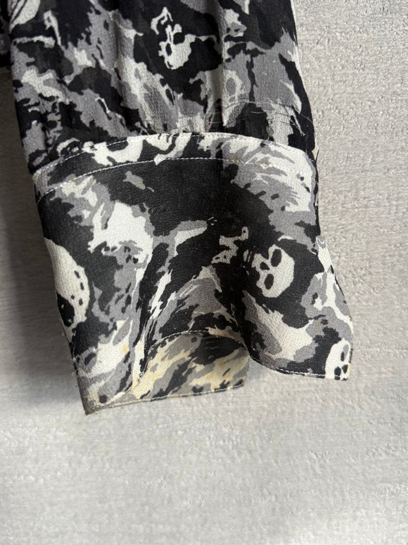 ナンバーナイン number nine スカル シルクシャツ