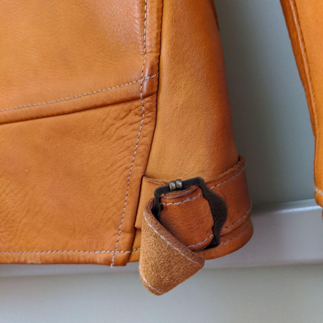 最終価格】ヌメ革ビンテージカウハイドコサックジャケット SIZE M