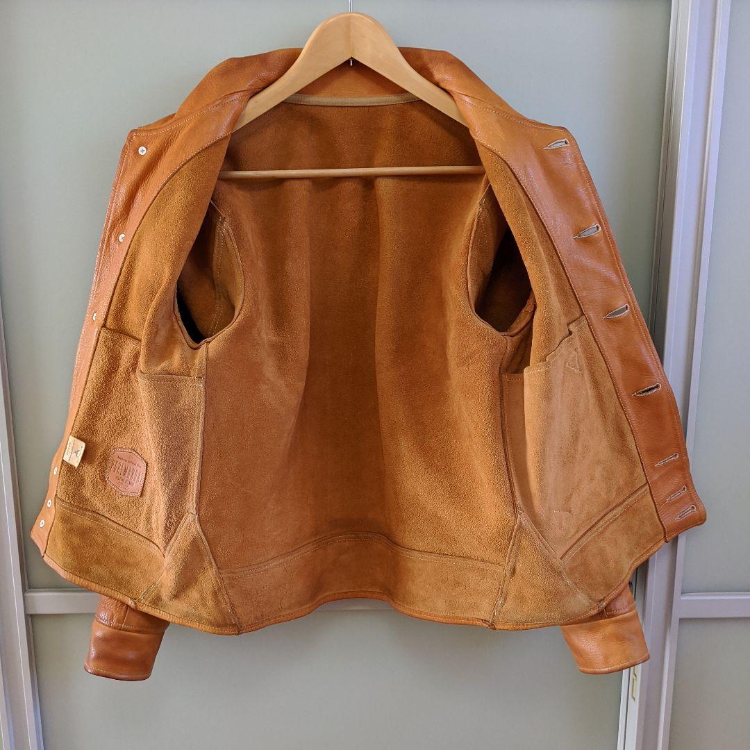 最終価格】ヌメ革ビンテージカウハイドコサックジャケット SIZE M