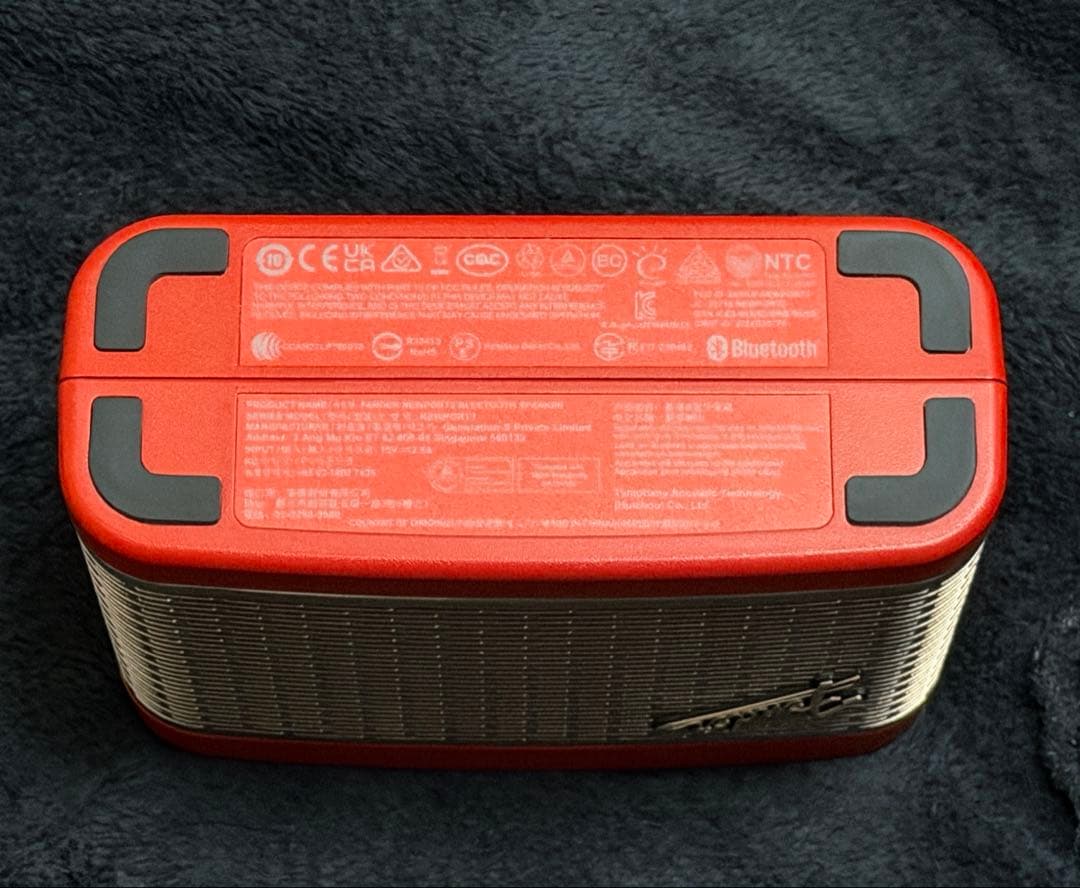 Fender Newport 2 Bluetoothスピーカー Red/Gold