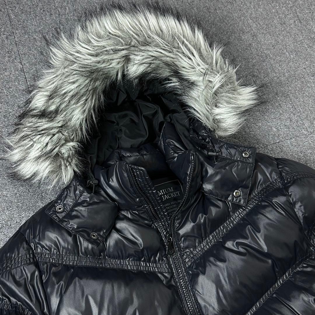 UNIQLO y2k ファー付き ダウンジャケット パーカー ユニクロ 00s