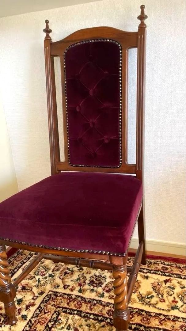 アンティーク　トルネード脚　椅子　チェア