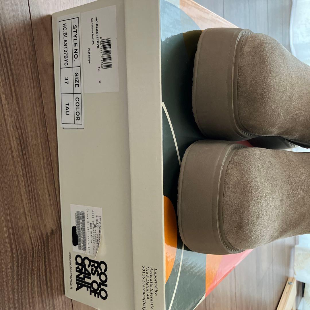 カラーズオフカリフォルニア　ブーツ　37