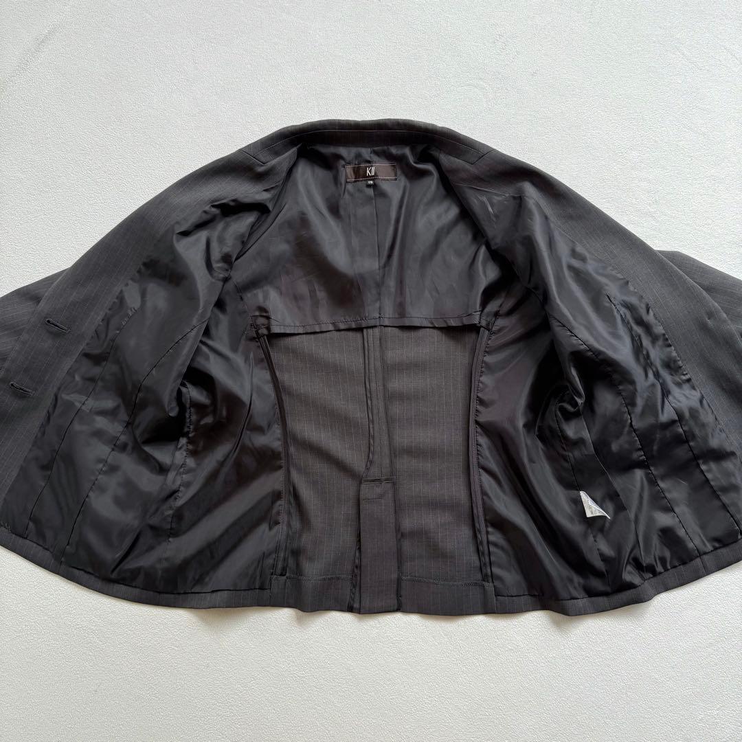 美品・19号・3ピース ✨KII タキヒヨー セットアップ スーツ ストライプ
