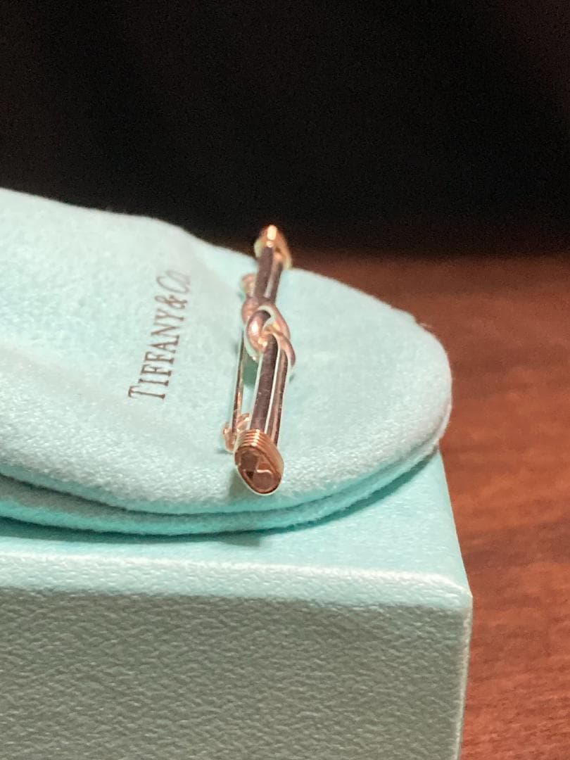 ティファニー ノット コンビ ブローチ K14 シルバー925