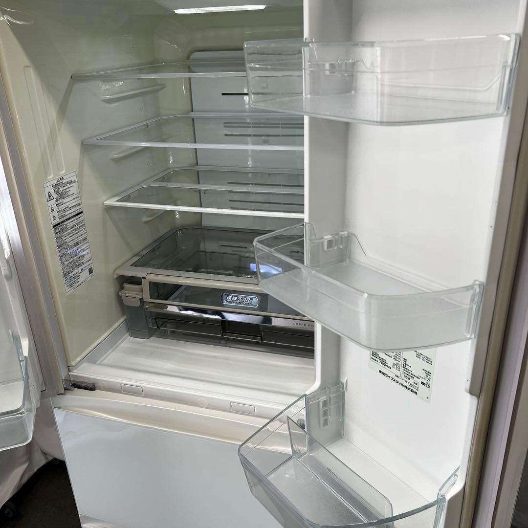 ★121 冷蔵庫　東芝　大型　500ℓ　観音開き　白　タッチパネル　設置無料