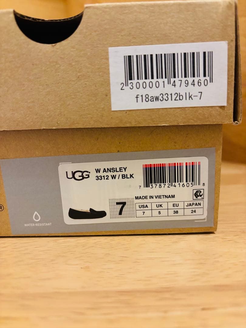 美品 UGG モカシン アンスレー 24cm ボアシューズ セール中