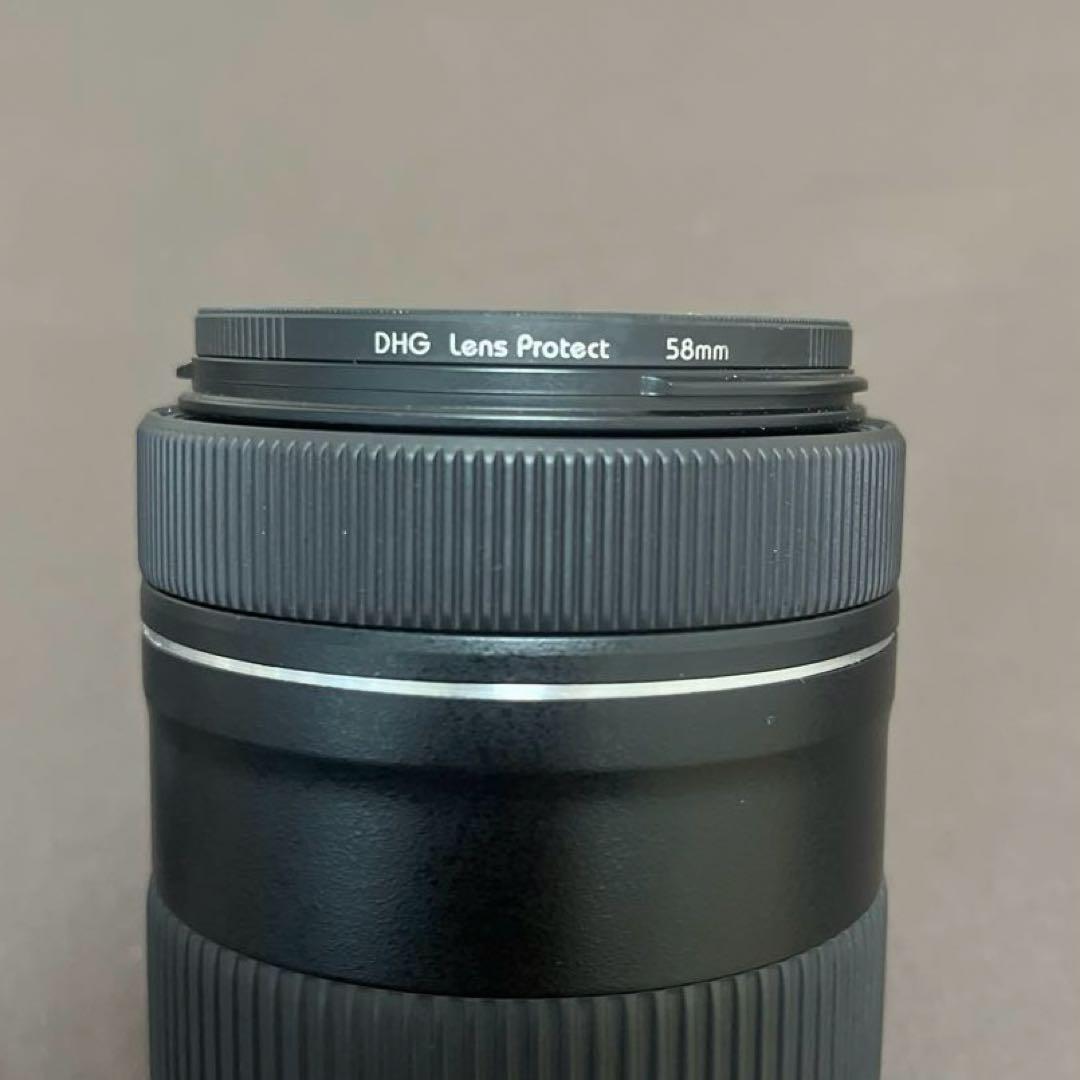 【純正】Canon EFS 55-250mm ズームレンズ　保護レンズ付