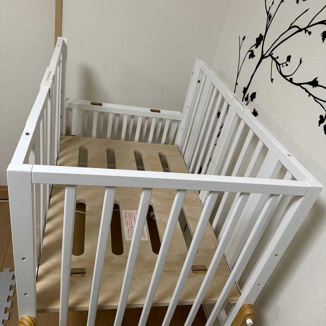大和屋　パタン2 折りたたみミニベビーベッド　60×90