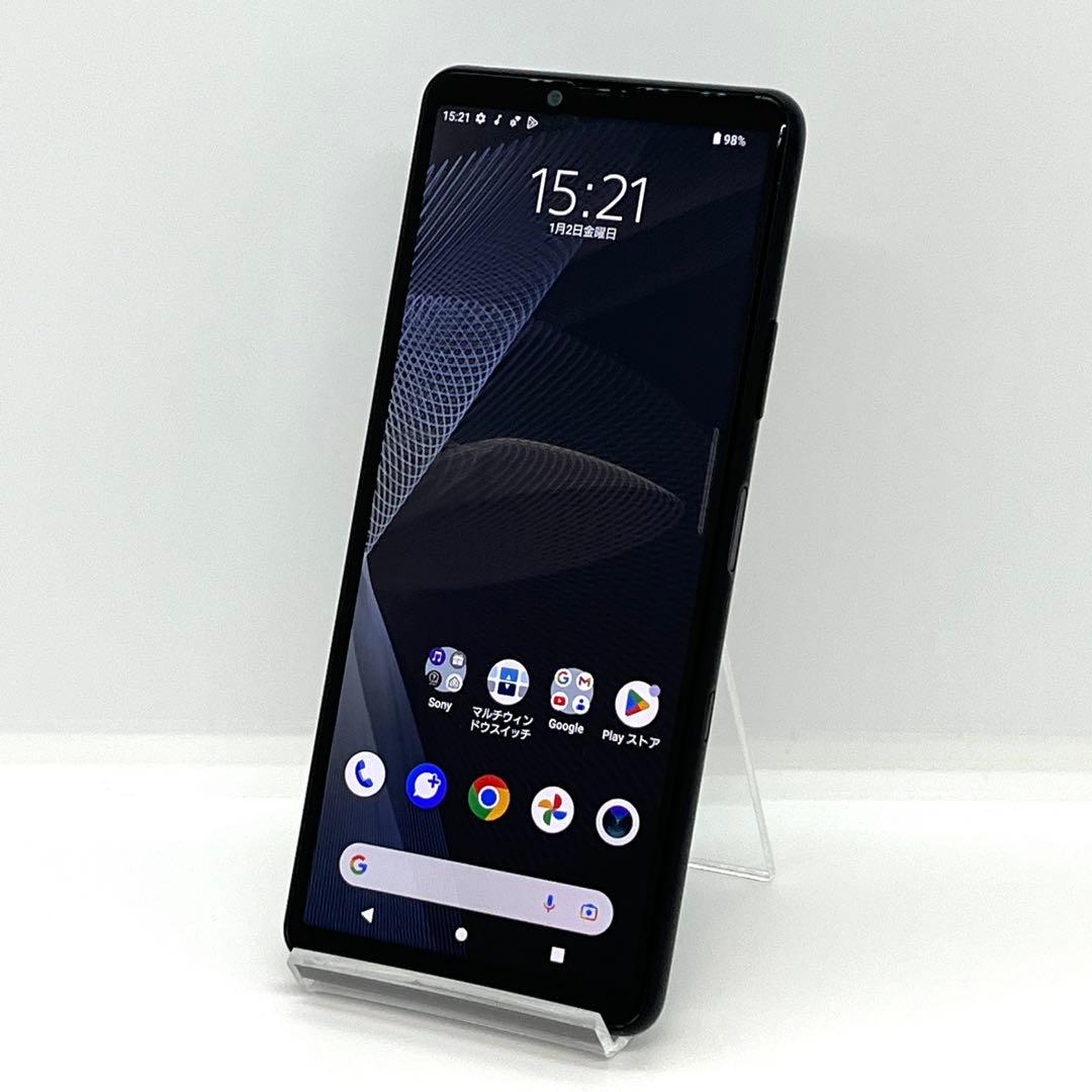 Xperia 10 III SOG04 ブラック au SIMロック解除済み❺