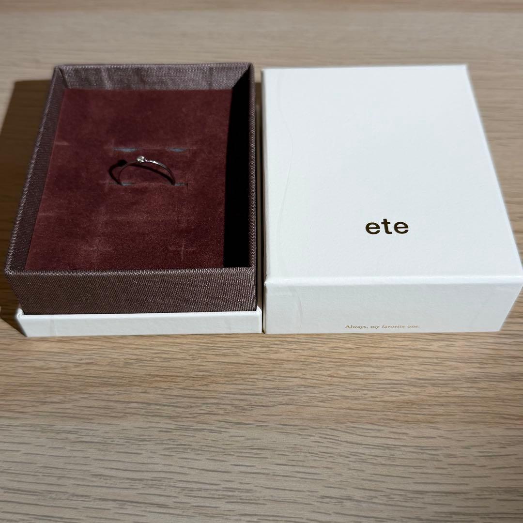 ete bijouxPT900スキニーダイヤモンドリング 0.005ctプラチナ