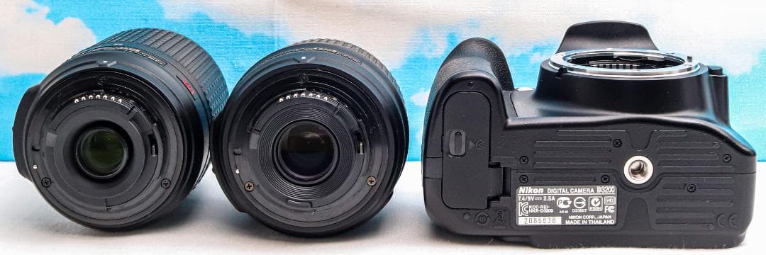 嬉しいダブルレンズ⭐️Nikon D3200⭐️スマホに転送できる⭐️動画OK