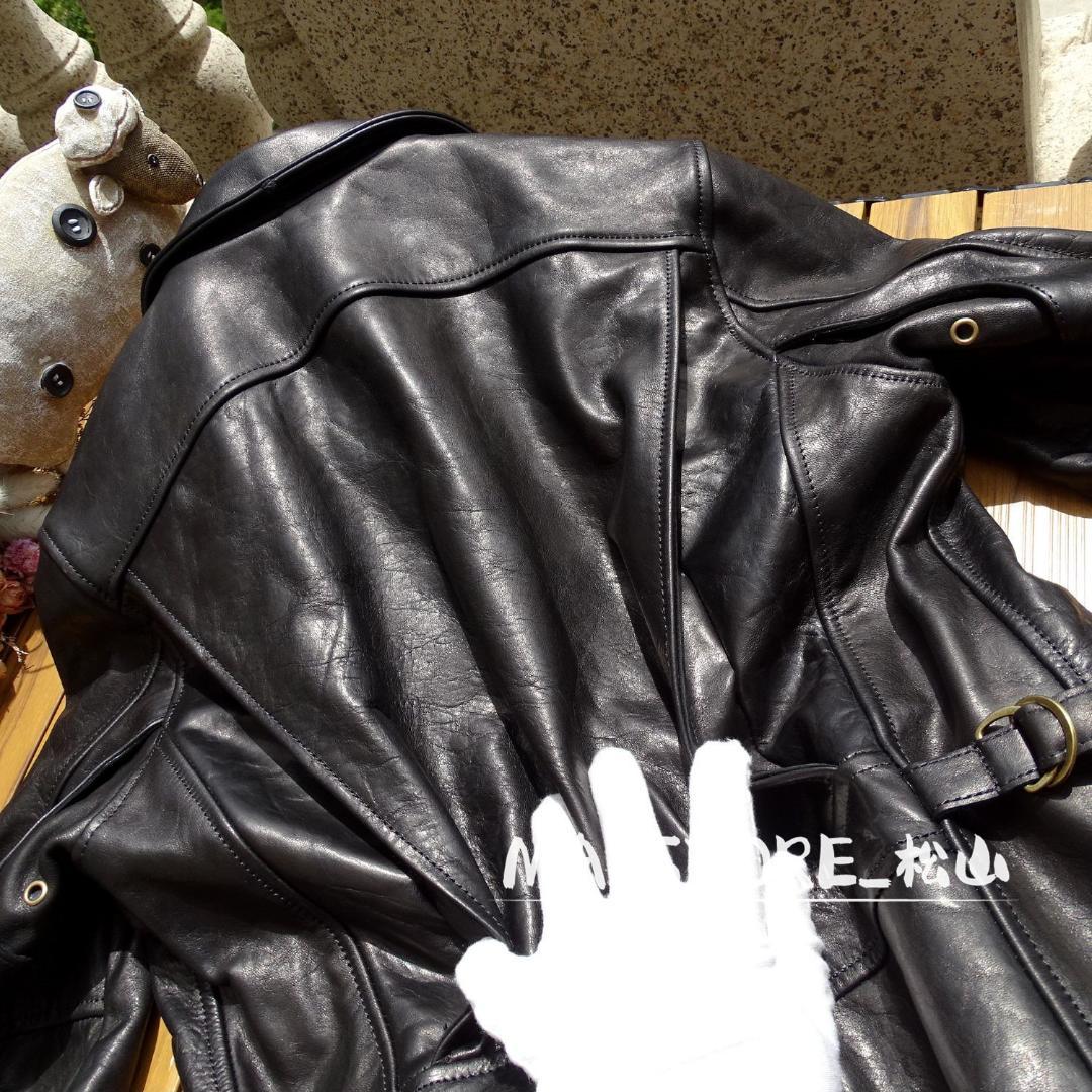 メンズ革ジャン 馬革 本革ライダースジャケット レザージャケットS-5XL
