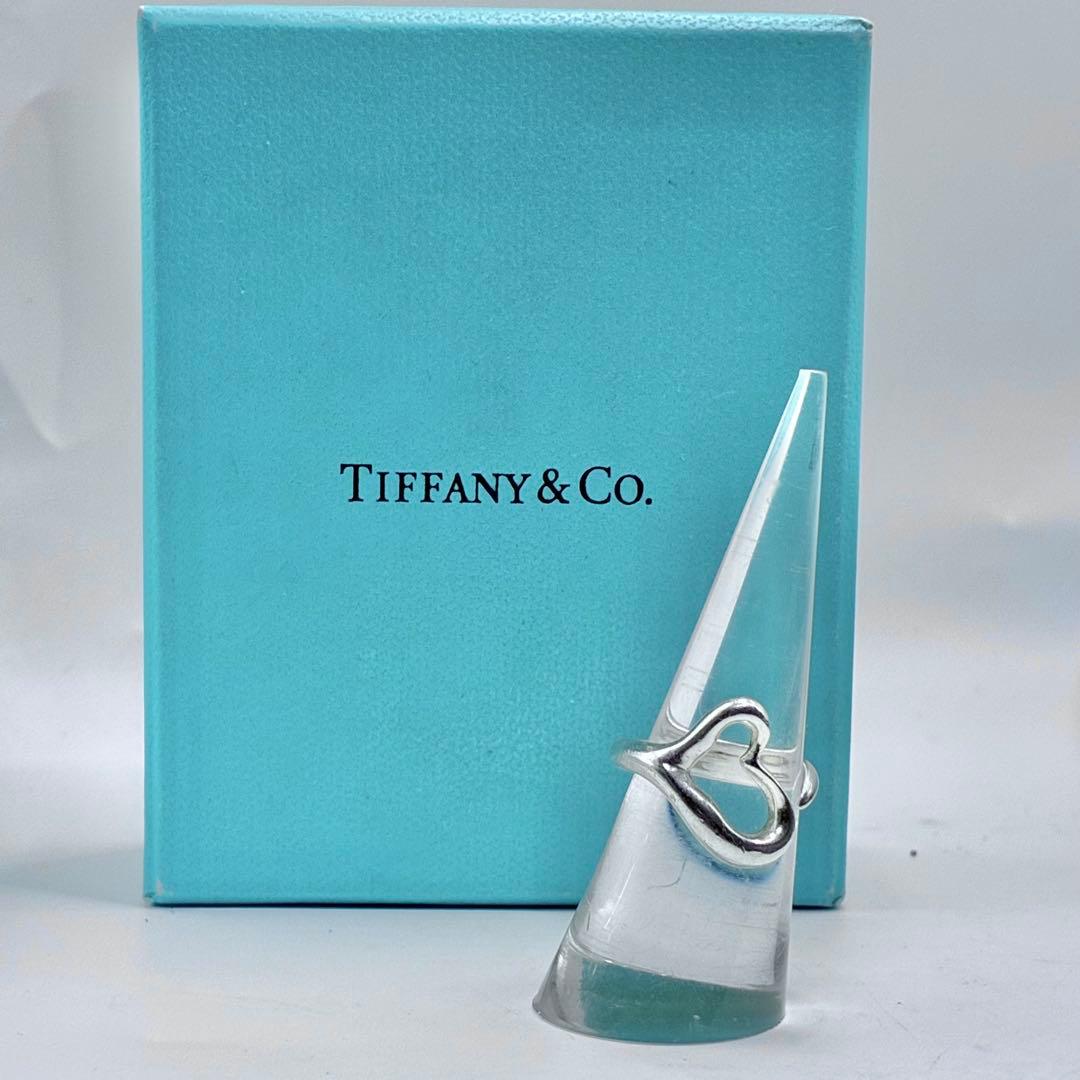 ティファニー　11.5号　オープンハート　リング　ヴィンテージ　シルバー　美品