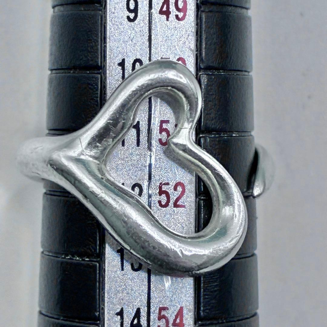 ティファニー　11.5号　オープンハート　リング　ヴィンテージ　シルバー　美品