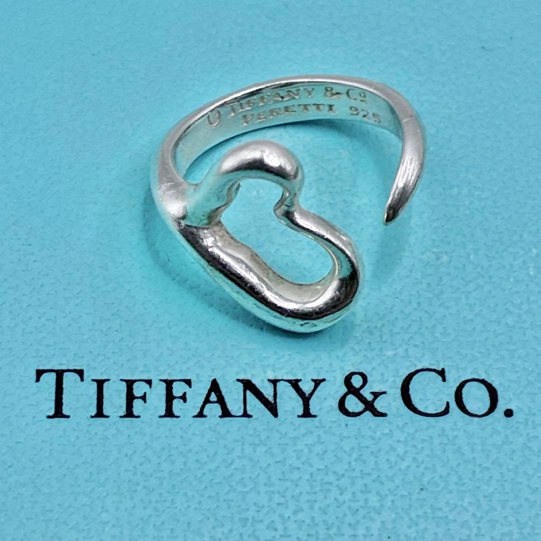 ティファニー　11.5号　オープンハート　リング　ヴィンテージ　シルバー　美品