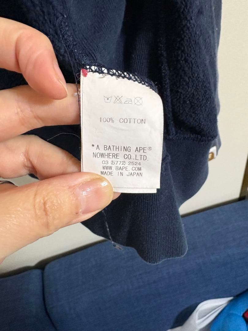 133-A BATHING APE classicsマリオ BAPE パーカー