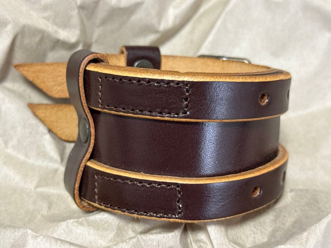 beauty:beast ビューティビースト ダークブラウン レザーブレスレット