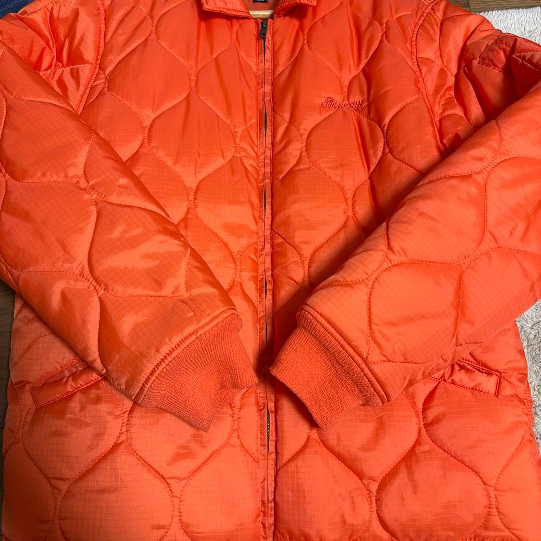 STUSSY ステューシー 刺繍キルティングジャケット ブルゾン