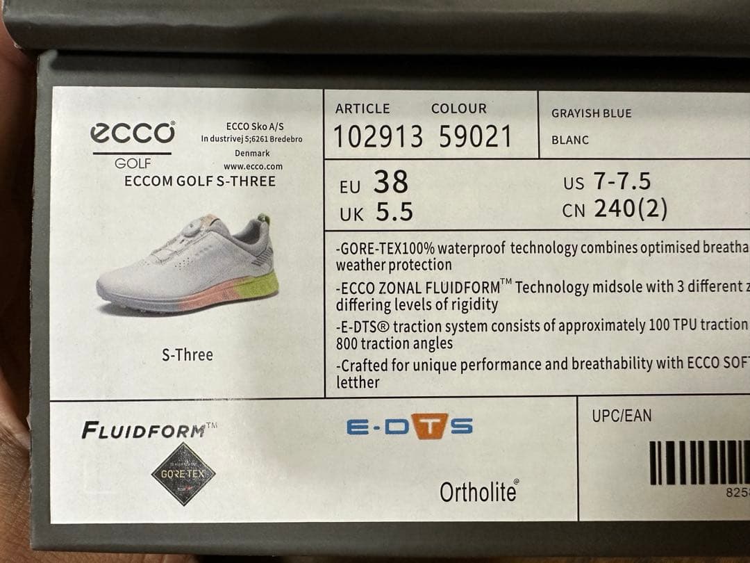 ECCO GOLF THREE ゴルフシューズ EU38