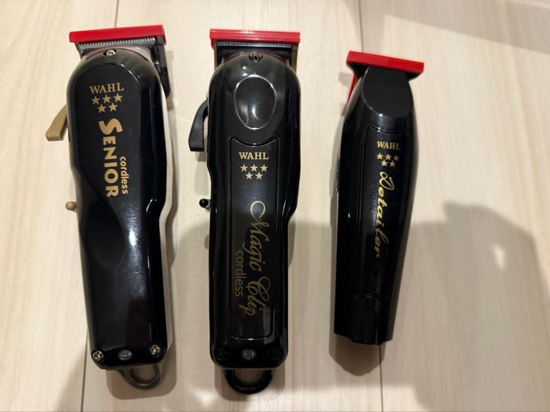 【美品】WAHL クリッパー3台セット おまけで充電スタンド付 ※国内正規替刃◎