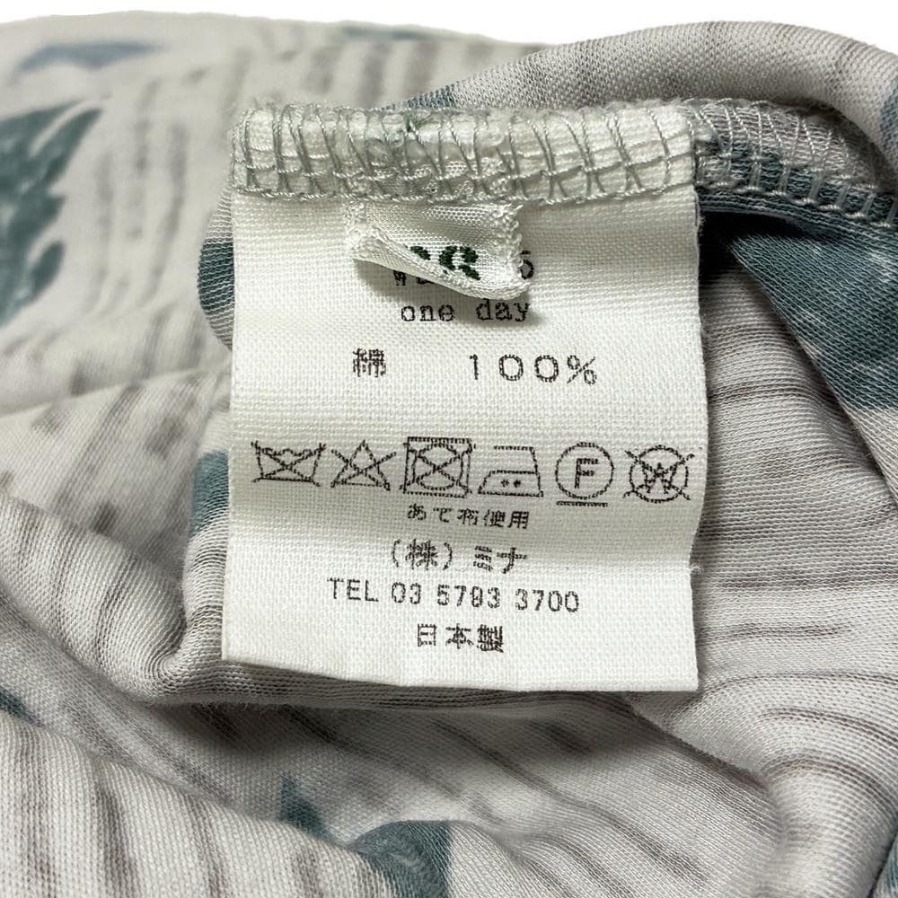 ミナペルホネン one day 総柄 ワンピース 36 mina ワンディ