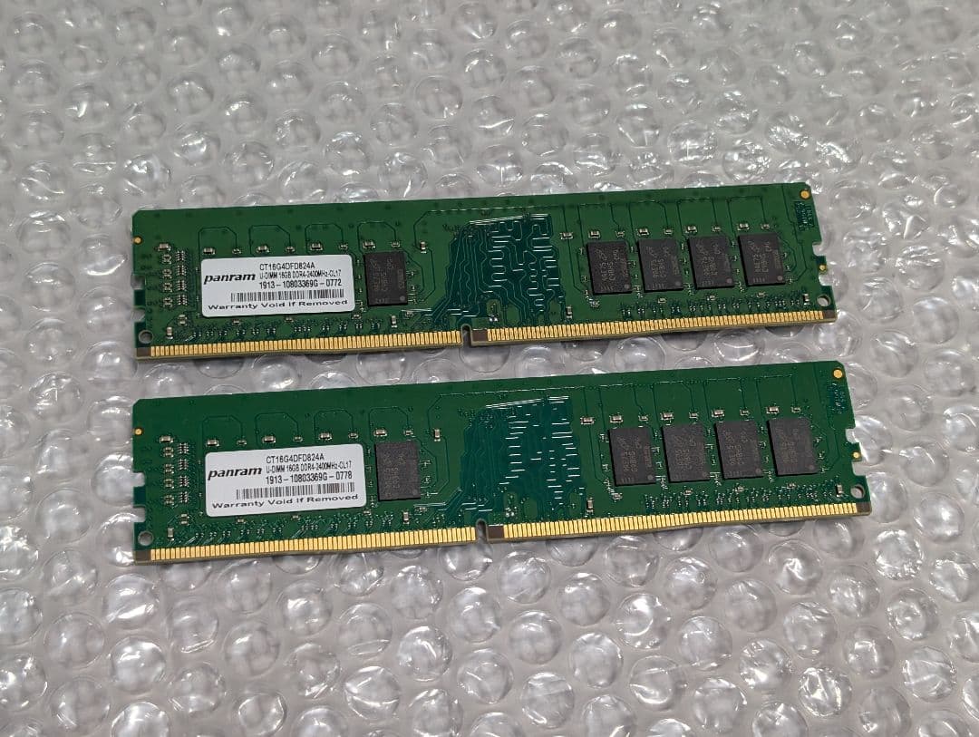 Crucial ddr4 メモリ 2400Mhz 32GB （16GB x 2）