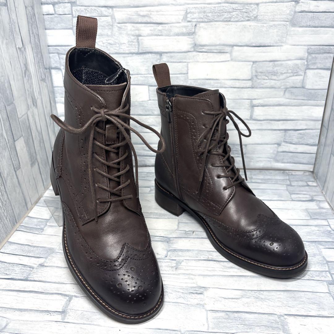 ✨極美品✨リーガル レースアップブーツ ゴアテックス ダークブラウン 23cm