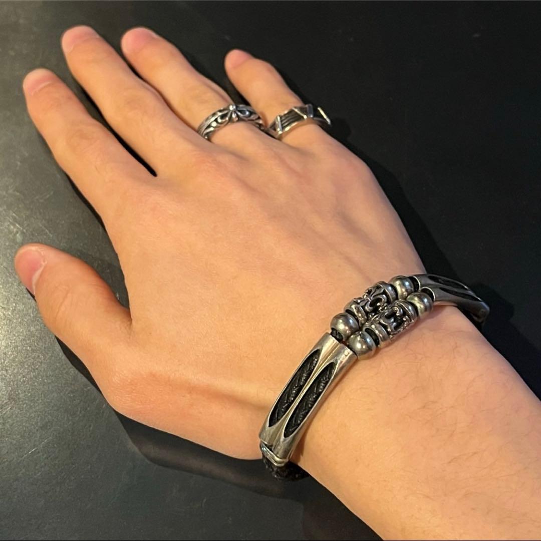 SILVER925 CROSS BRACELET/シルバー/ブレスレット
