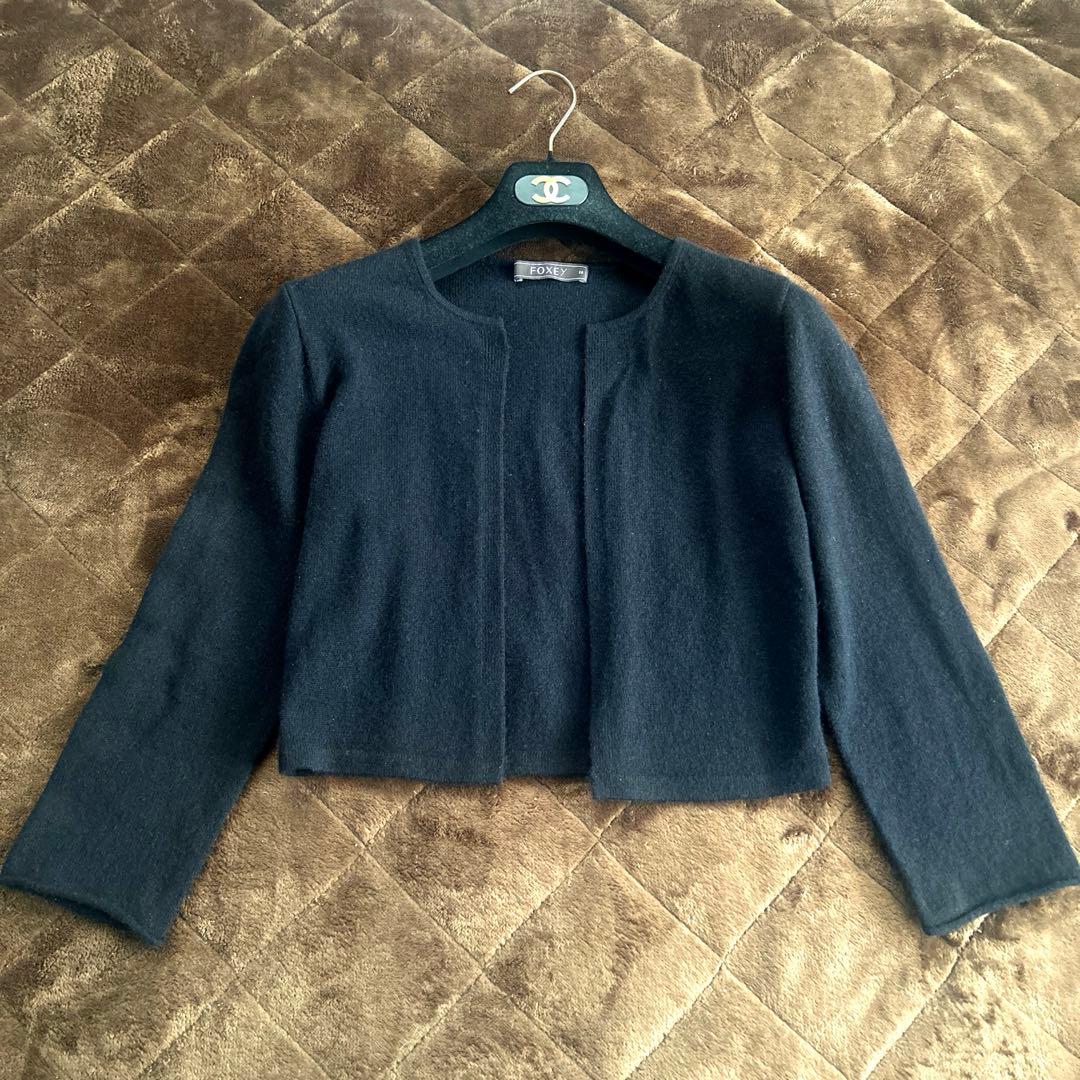 フォクシー　カシミヤ100% カーディガン　ボレロ　38